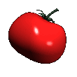 A gif of a spinning tomato.